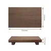 Wood Tray Pedestal Stand Farmhouse Bathroom Decor Decorative Wooden Riser Kitchen Soap Dish Holder for Vanity, Counter, Sink 6