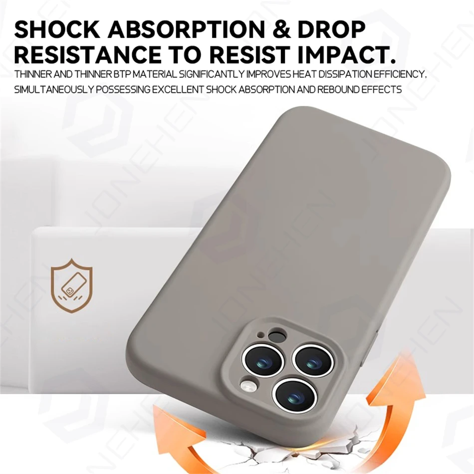 Magsafe Liquid Silicone Shockproof Magnetic Wireless Charging Case
