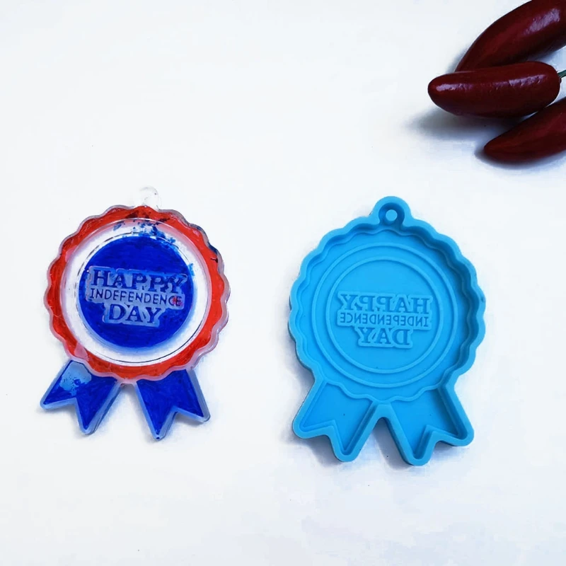

U.S. National Keychain Epoxy Resin Mold Earrings Necklace Silicone Mould