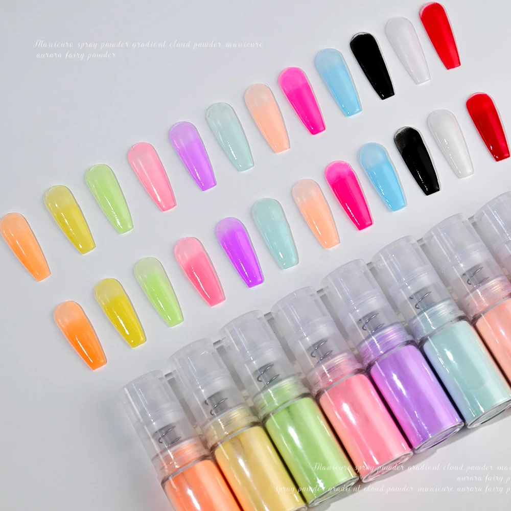 Ombre Spray Powder Nail Art 10g 1pc For Nail Create Gradient Effect nail powder nail pigment ombre spray powder