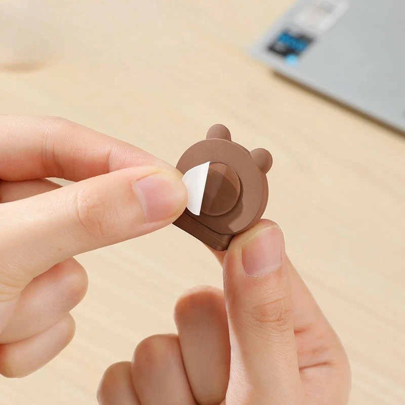 Self-Adhesive Cable Management Clips-6-Slot Desk Cord Organizer with Adhesive Backing,Universal Wire Holder for Charging Cables