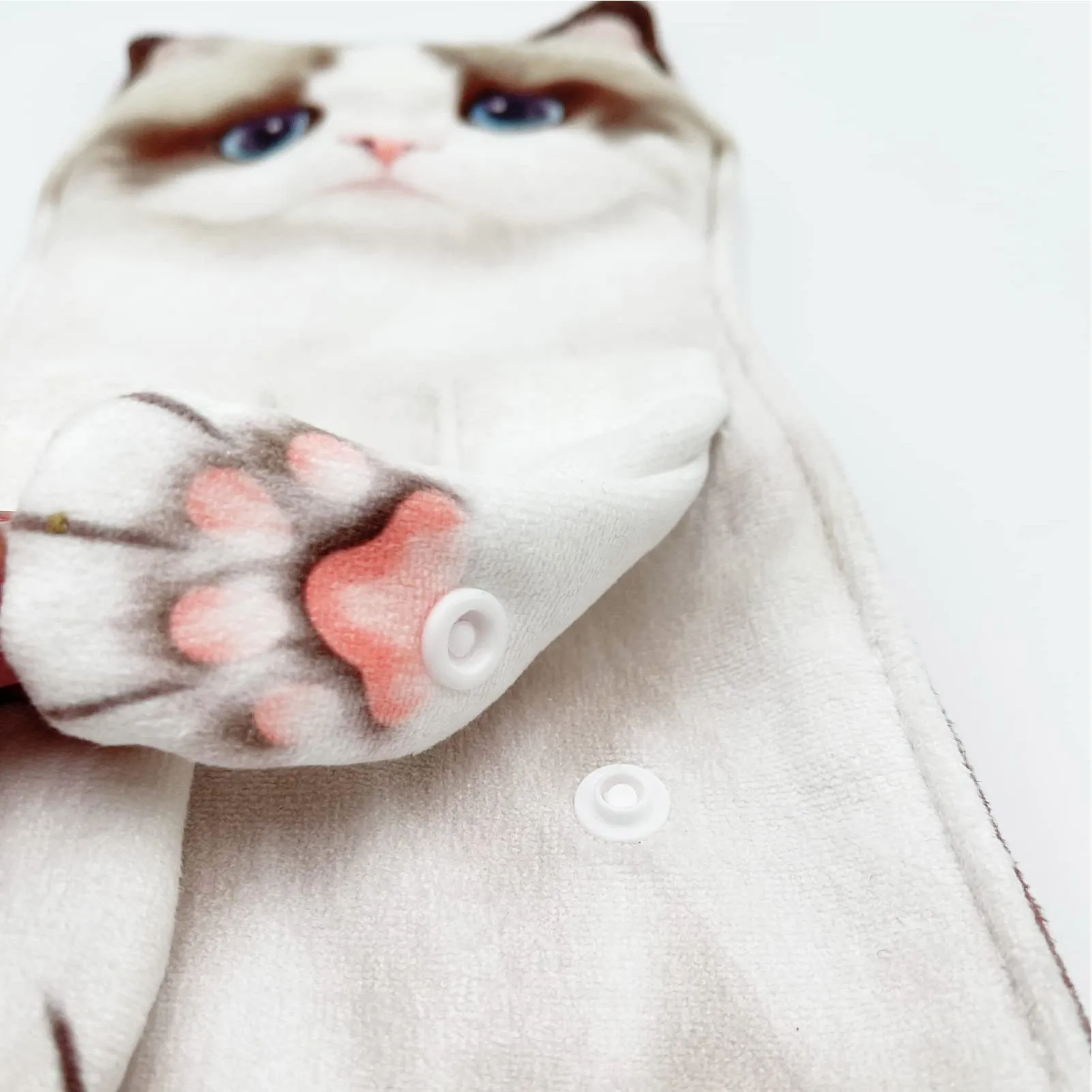 Funny Cat Hand Towels Kitchen Bathroom Hand Towel Ball with Hanging Lo-ops Quick Dry Soft Absorbent Microfiber creative Towels 5