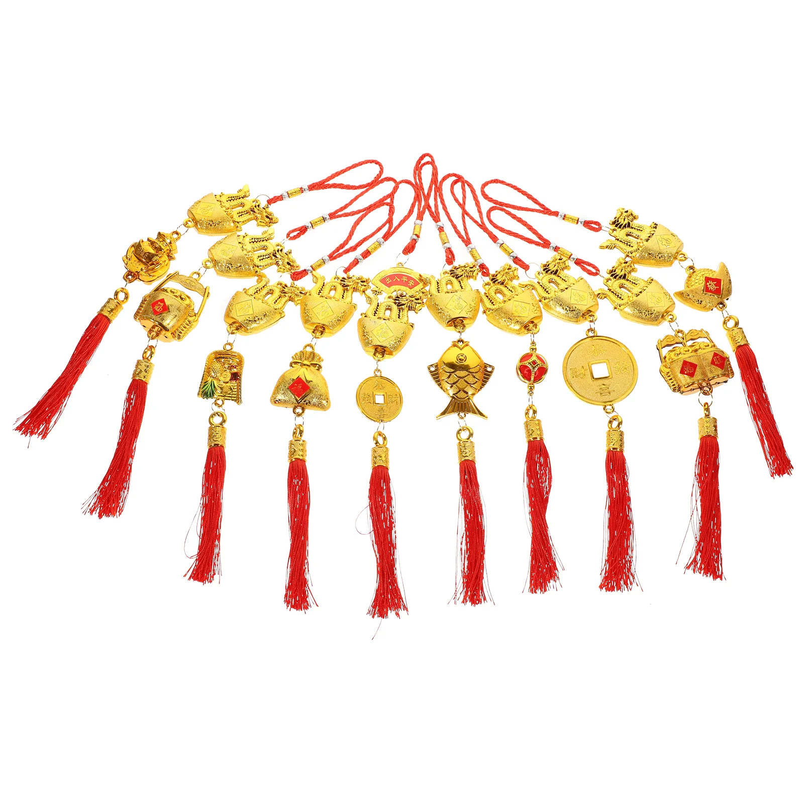 

Chinese New Year Pendant Bonsai Hanging Dragon Ornament Car Spring Festival Decorations Mixed Style