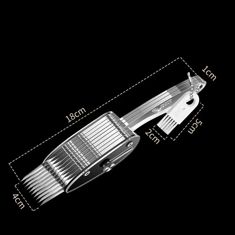 MultifunctionalStainlessSteelCarvingKnifeRetractableBlade for SquidChickenGizzardVegetable Onion Decorative Scoring Slicing Tool