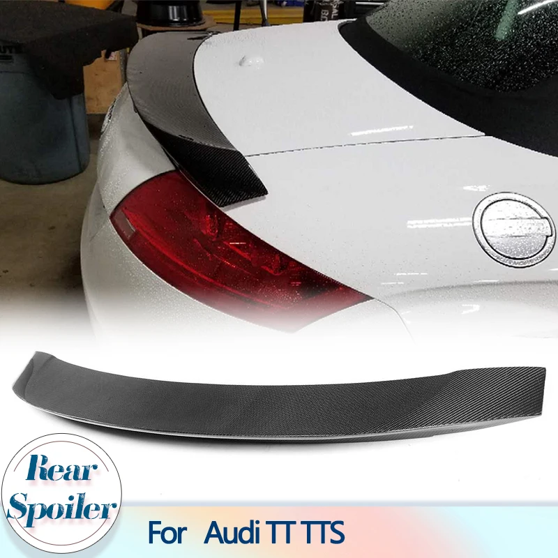 Spoiler Posteriore In Fibra Di Carbonio Per Audi Tt 8J Mk2 Coupe Convertibile 2 Porte 2008-2014 Tt Sline Tts Tt Rs Spoiler Posteriore Del Bagagliaio