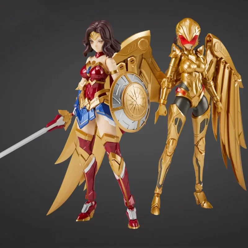 Figura Da Collezione In Scala 1/12 Wonder Woman 17Cm Action Figure Soldier Golden Eagle Battle Armor Machine Armor Assembly Model