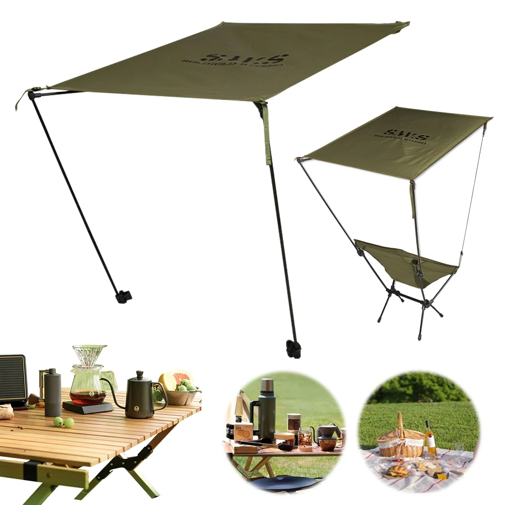 Moon Chair Sunshade UV Protection Waterproof Outdoor Moon Awning for Helinox