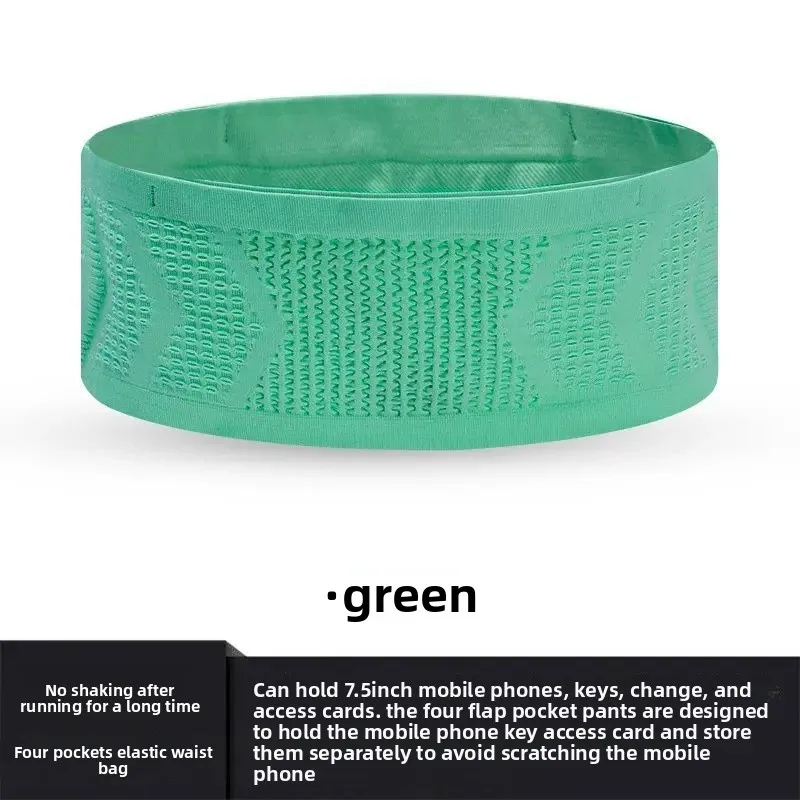 תיק מותאם לריצה אוניברסלי עם מתיחות גבוהה לטלפון נייד, חגורת מרתון לכושר חיצוני עשויה מניילון לגברים ונשים