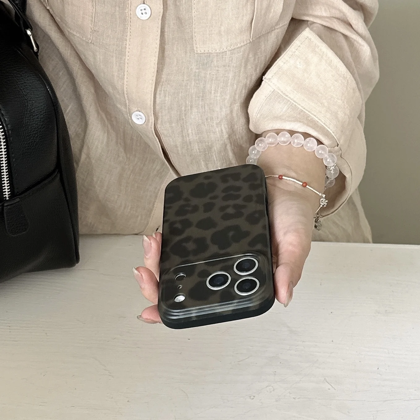 Retro Stylish Amber Color Lamber Pattern Glossy Phone Cover Case for iPhone 17 16 15 14 13 12 Pro Max Plus Air Image 22