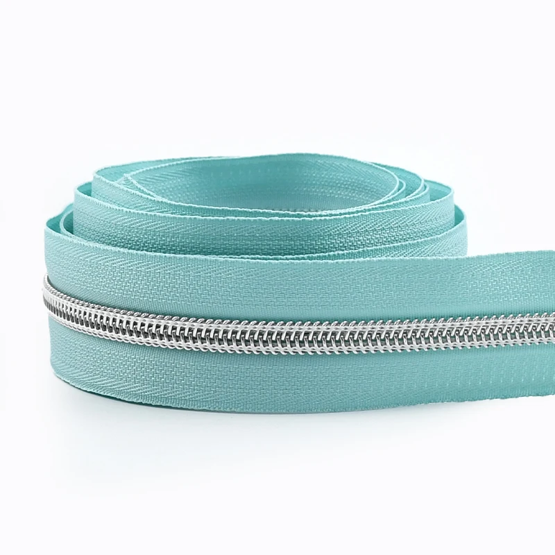 Nylon Zippers Silver Teeth Roll for Sewing and DIY Tailoring Accessories