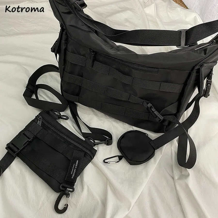 Men Crossbody Bags Large Capacity Japanese Tactical Tooling Messenger