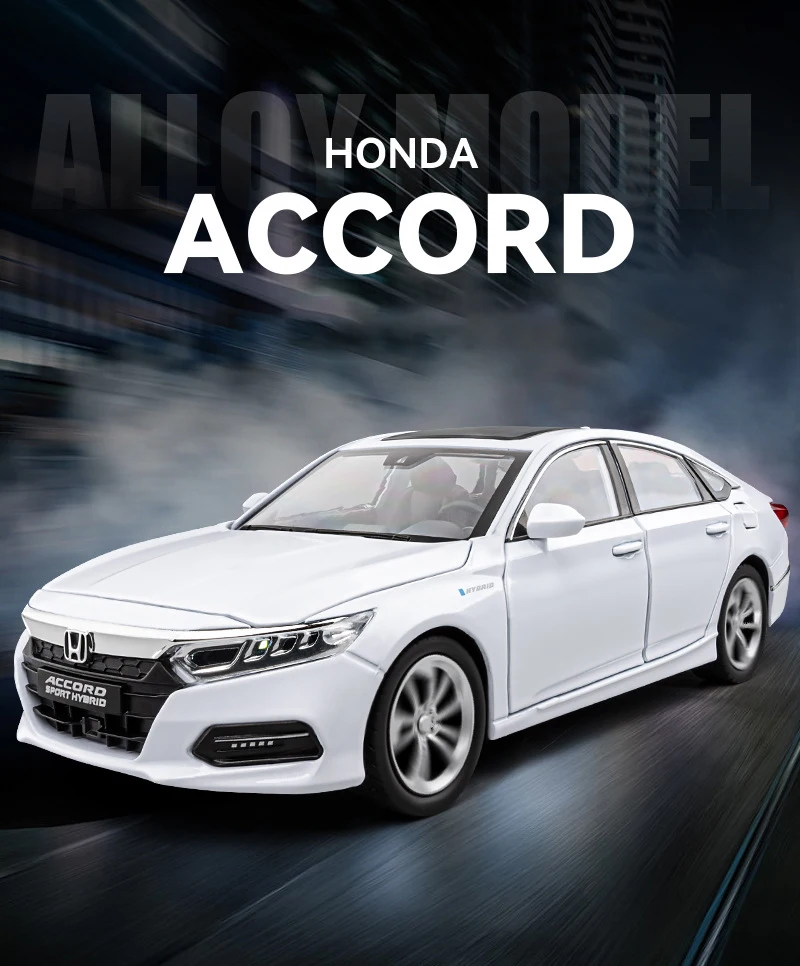 Honda Accord 1/24 アロイモデル 1:24 Honda Accord Alloy Miniature Car Diecast Metal Scale Car
