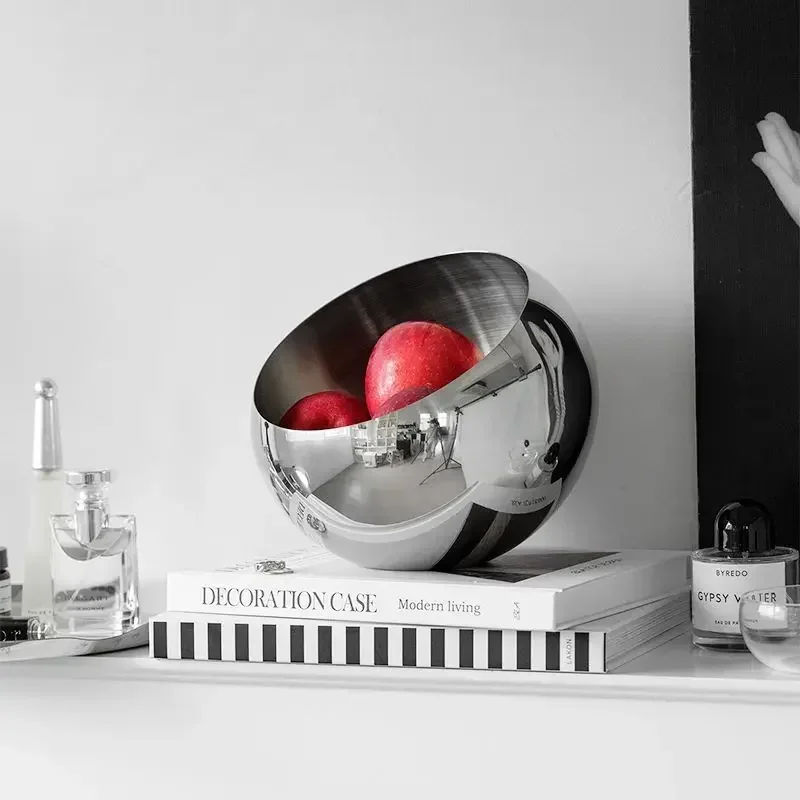 

Комнатные лотки, фруктовая гайка, скандинавский простой роскошный инструмент, бытовая металлическая раковина из нержавеющей стали, креативное хранение