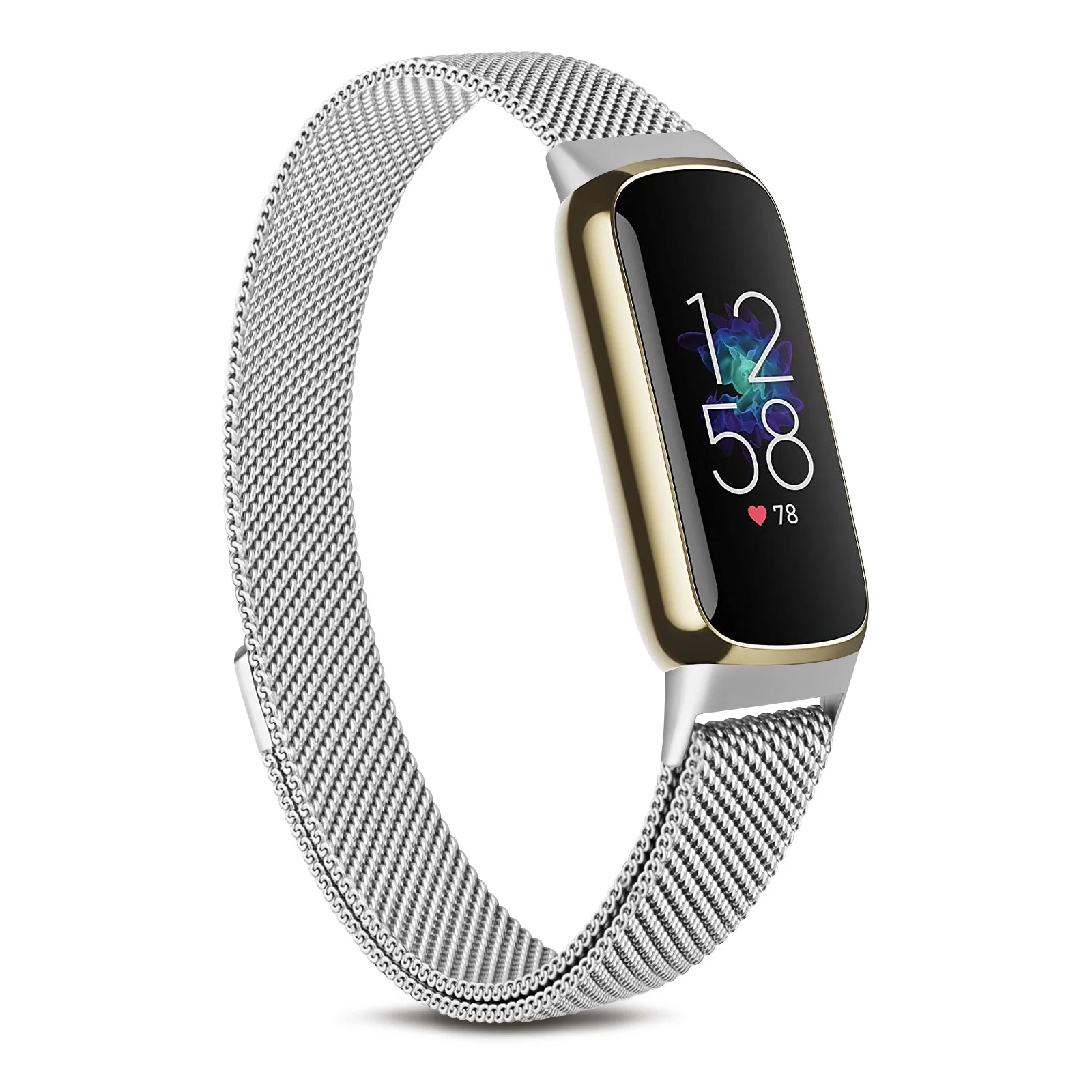 Fitbit Luxe Metal Magnetic Sport Strap Bracelet Replacement