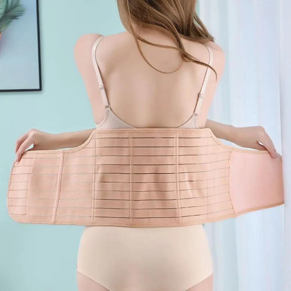 Memory Soft Rubber Bone Corset Postpartum Adjustable High Fit Pregnant Tummy Belly Belt Wrap Breathable Belly Band for Women
