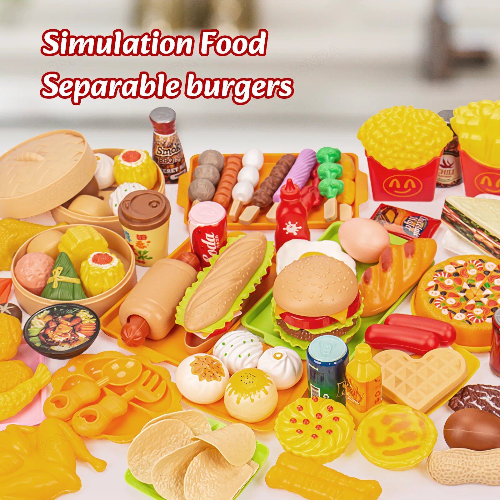 Mini Breakfast Pretend Play Toys Food Set Children's Cooking Simulation Food Multi-set Christmas Gift For Kids