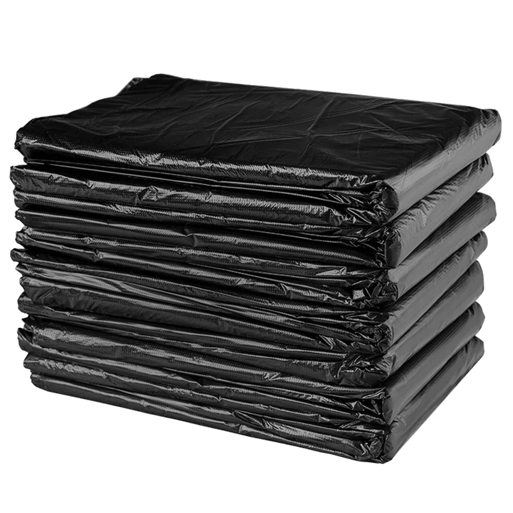

Large Thick Garbage Bag Large Rubbish Bag Plastic Thickened Simple Garbage Bags For Hotel Village (Black, 50x60 2.5 Silk)