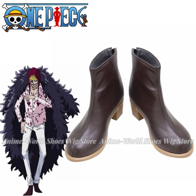 

Unisex Anime Cos Trafalgar Law Donquixote Rosinante Cosplay Costumes Shoes Boots Custom Size