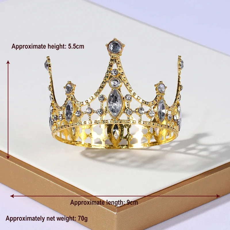 Hair Accessories Crown Headband Super Cute Small Tiaras and Crowns for Girls Party Prom Cake Decorations Children Birthday Crown Ornament