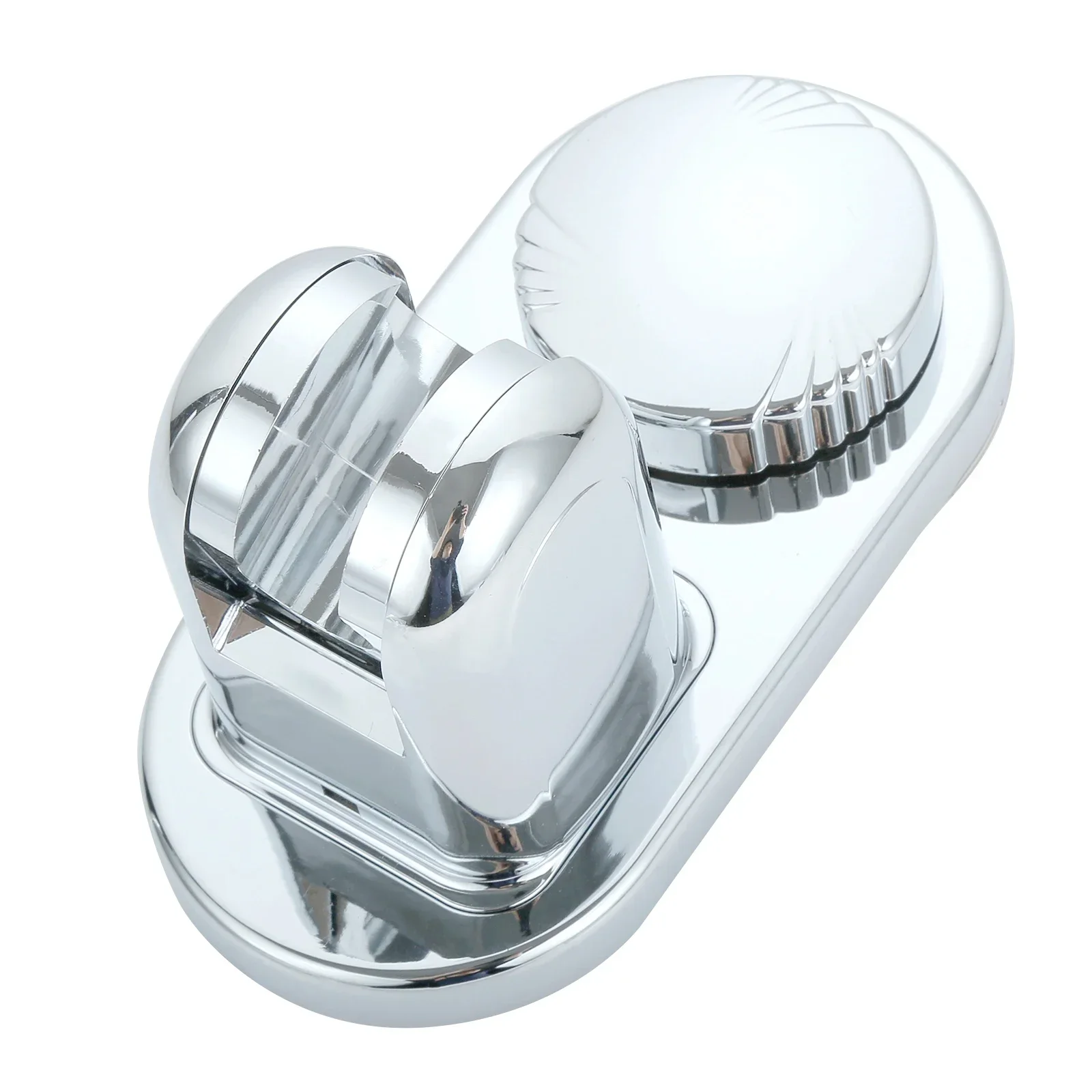 

1Pc No-Punch Shower Head Bracket ShowerHead Fixed Adhesive Base Silver ABS Adjustable Shower Rack Shower Accessories 14.8x7.5cm
