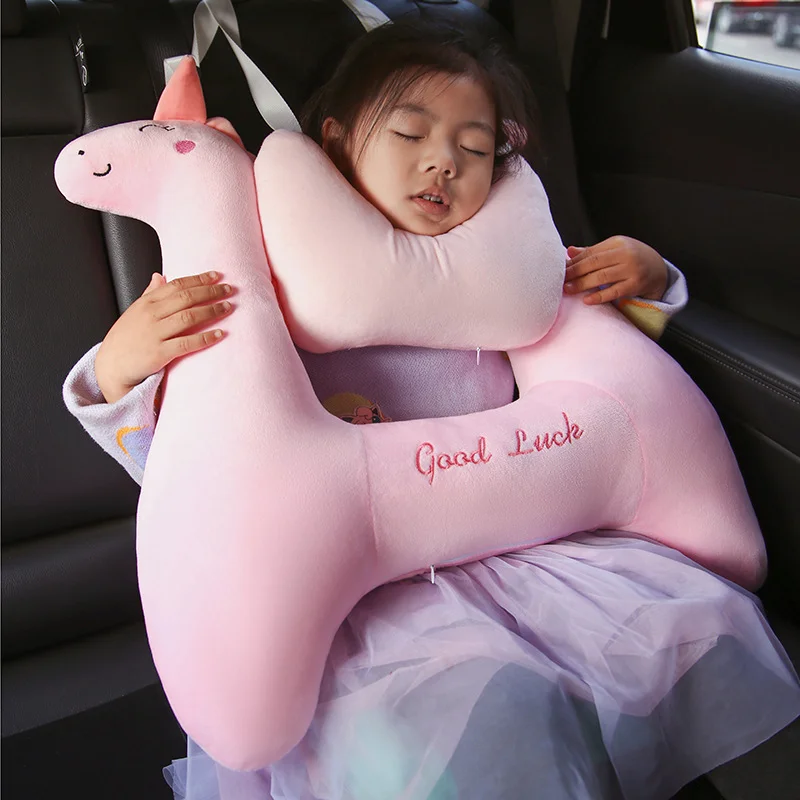 어린이용 자동차 수면기구, 자동차 베개, 장거리 버스 안전벨트, 뒷좌석, 승객 목 보호 베개