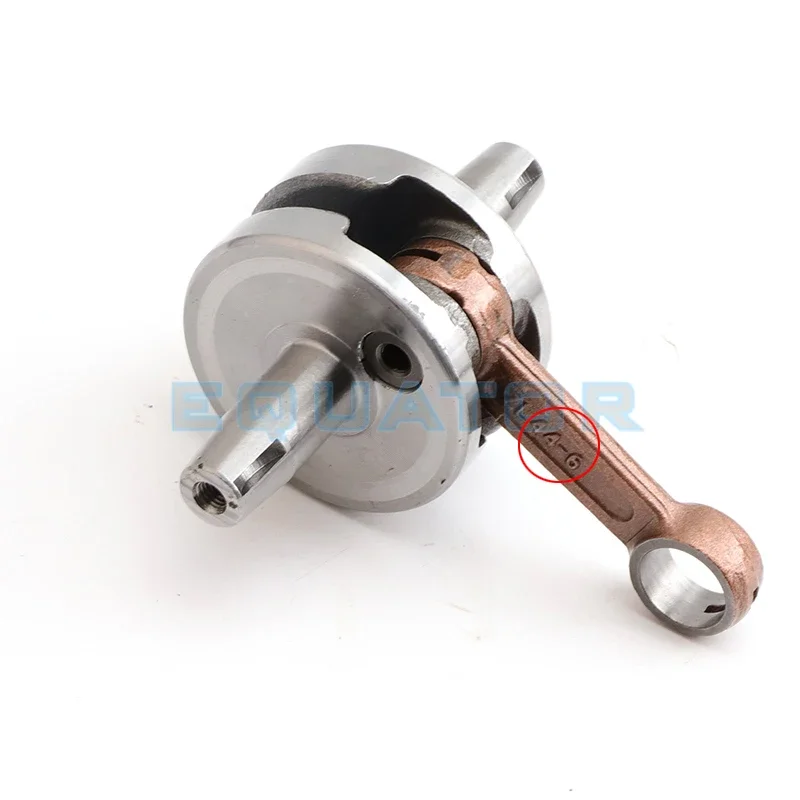 Pièces de moto 2 temps 49cc 44-6 manivelle circulaire complète pour vélo de poche scooter moteur vilebrequin pièces Mini dirt bike ATV Quads