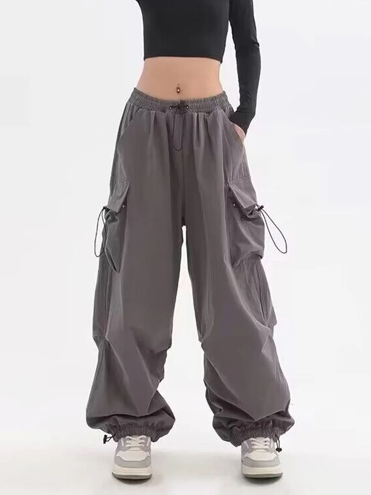 Pantalon Cargo femme pantalon Baggy pantalon Streetwear surdimensionné  Vintage décontracté ample dame pantalons de survêtement acheter à prix bas  — livraison gratuite, avis réels avec des photos — Joom