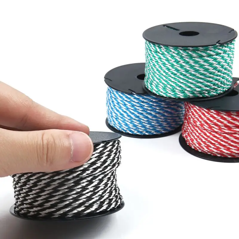 Utility Polypropylene Cord 8 Braided PP Rope Home Decor Craft DIY Hang Tag Christmas Gift Packing Multipurpose String 3mmx20m