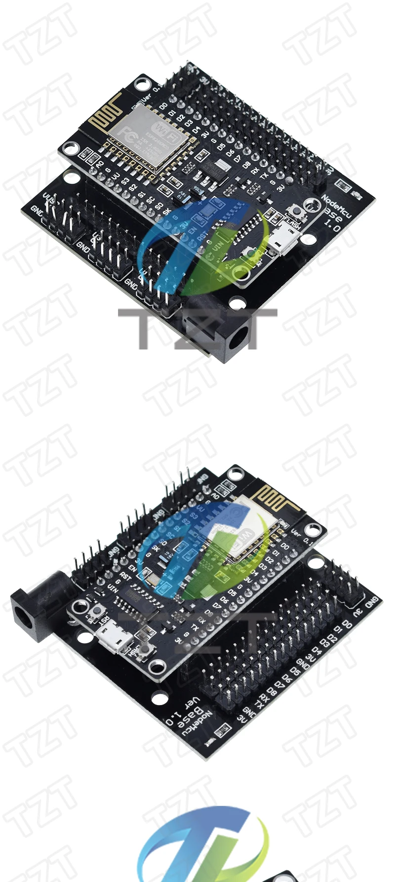 TZT NodeMcu Node MCU Basis ESP8266 Testgerät DIY Steckbrett Grundlagen-Tester Geeignet für NodeMcu V3 – Detail 7