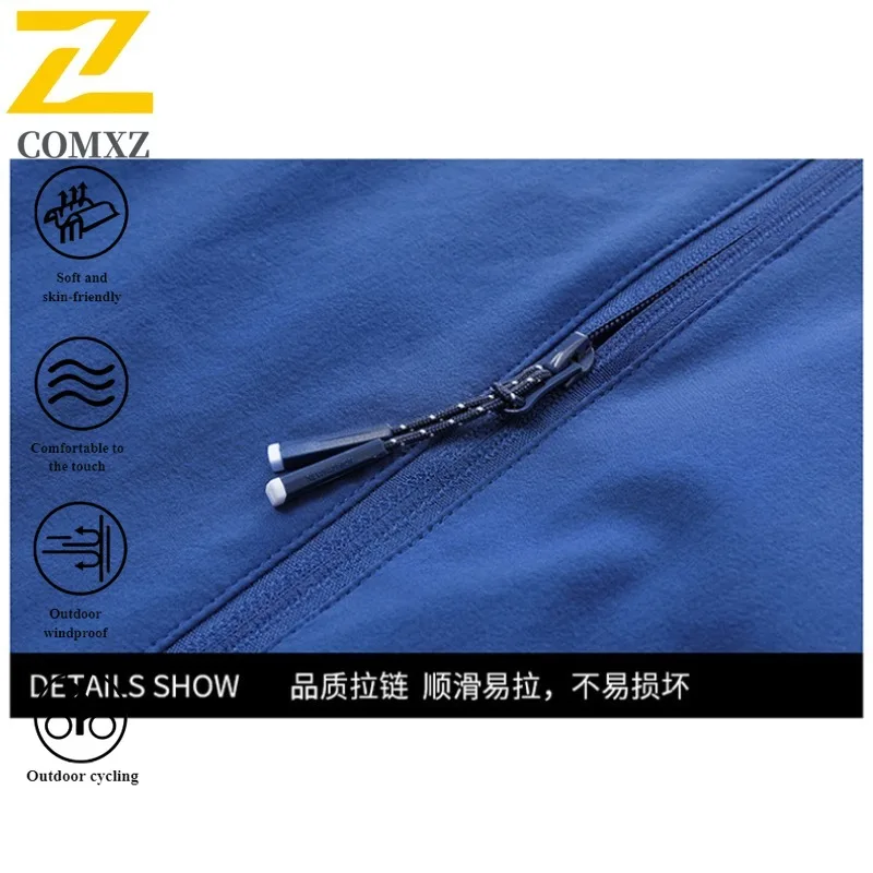 EiAO Men's  Windbreaker Winter Waterproof Windproof Loose Fit Mountain Jacket for Hiking Camping Fishing Thickened Outdoor Coat