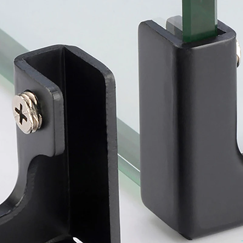 Aquarium Clip Holders 3 to 12mm Aluminum Alloy L Clamp Glass Clamps Corner Board Holder DIY Cabinet 2PC