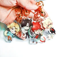 Personalized Keychains Designer Custom Cartoon Llavero Key Chain Photo Customized Anime Charms Hologram Clear Acrylic Key Rings 6