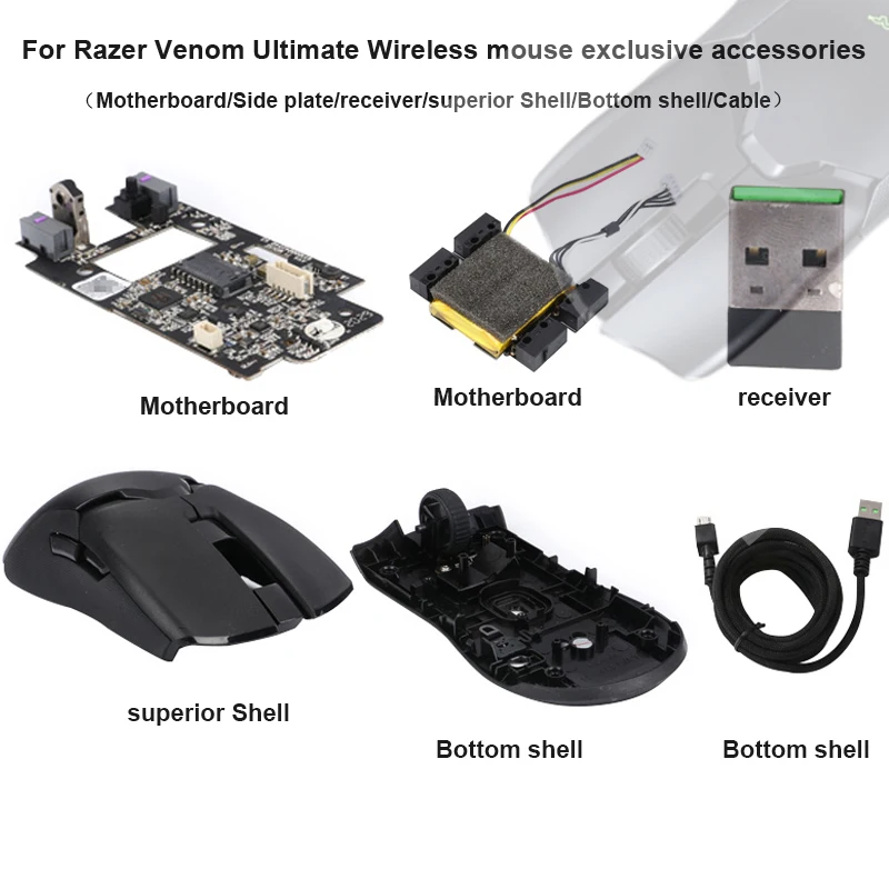 ReplacementPartsforRazerViperUltimateEditionMouseBatteryMotherboardReceiverRoller