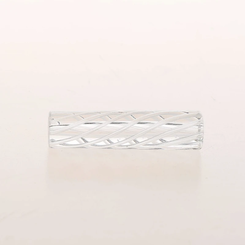 Retail 5pcs/box In Stock 7 Holes Spiral Screw Line Style Transparent Smoking Glass Filter Tips with 7 Holes Smoking Accessories