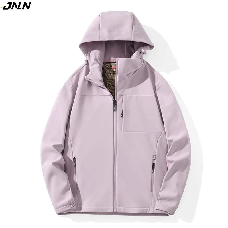 LNGXO Women's SoftShell Fleece Jacket Winter Warm Waterproof Windproof for Hiking Camping Climbing Skiing Outdoor Thermal Coat