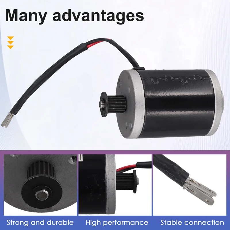 120W 12V 브러시드 모터 전기 자전거 및 전동 스쿠터용 고속 MY6812 모터 DIY 애호가에게 이상적