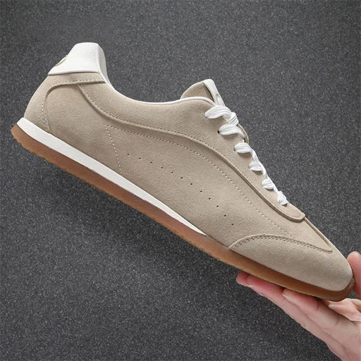 Non slip sneakers simple elegant style soft wear resistant sole lightweight breathable casual trainers for men women streetwear - 3
