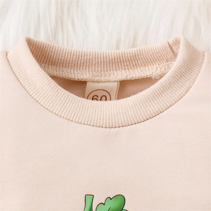 

Baby Girls Casual Crewneck Romper Khaki Long Sleeve Letter Pumpkin Print Halloween Clothes