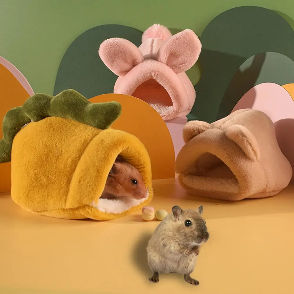 Kaufe Nice-looking Hamster Bed Semi-closed Adorable Keep Warm Zum Besten Preis Im Online-Shop