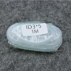 Premium Food Grade Flexible Silicone Rubber Tube - Clear, Transparent, Nontoxic, and Durable - 1 Meter (ID 3mm x OD 5mm)