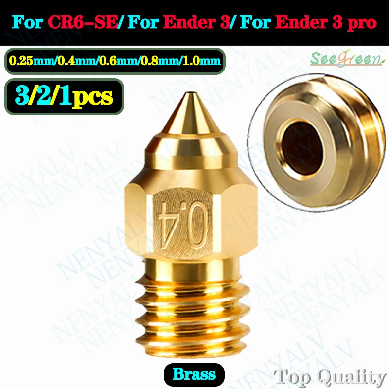 Per Ugello In Ottone Cr6-Se Per Estrusore Sprite Cr-6 Se Ender 3 Ender3 Pro Max V2 Ender 5 Cr-10 Stampante 3D