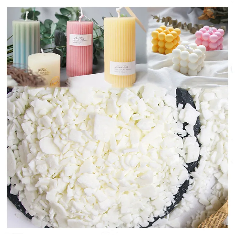 New500g1kgPureWhiteSoyWaxFlakes100AdditivefreeNatural