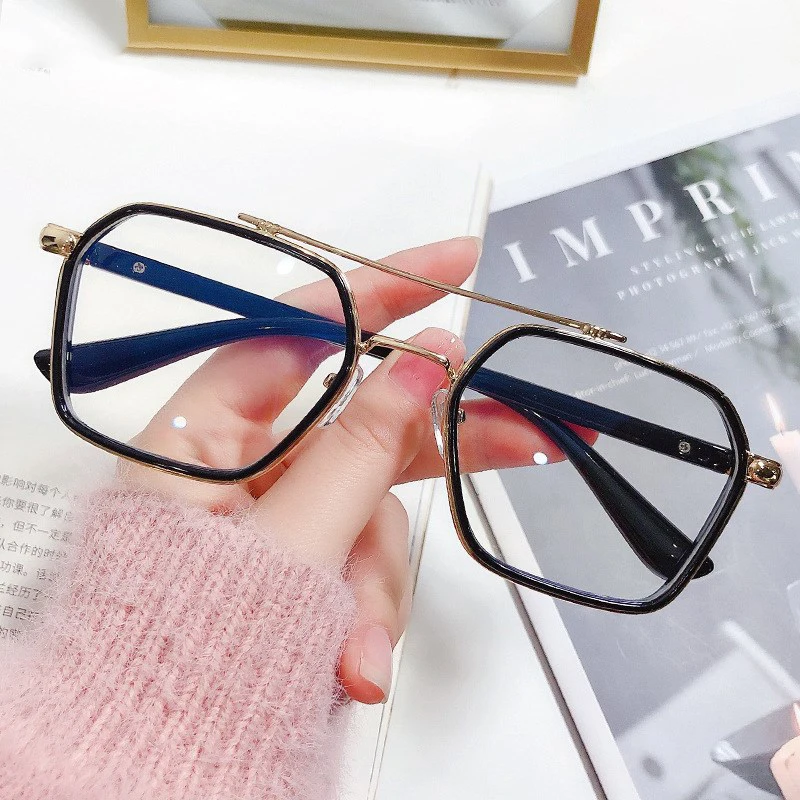 Blue Double Bridge Lightweight Low Bridge Fit Ultem Eyeglasses