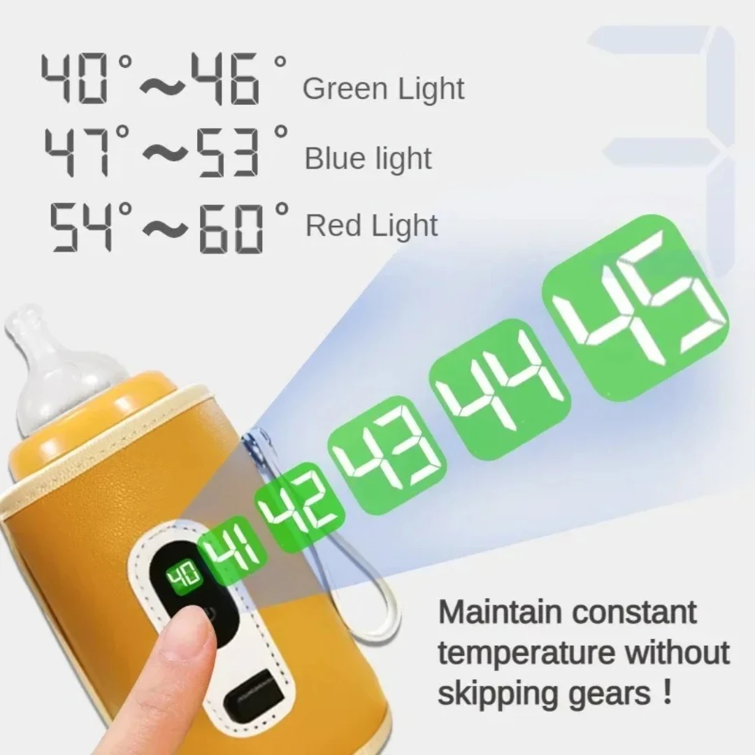 Baby Bottle Warmer 21-speed adjustment Car Portable USB Children Outdoor Travel