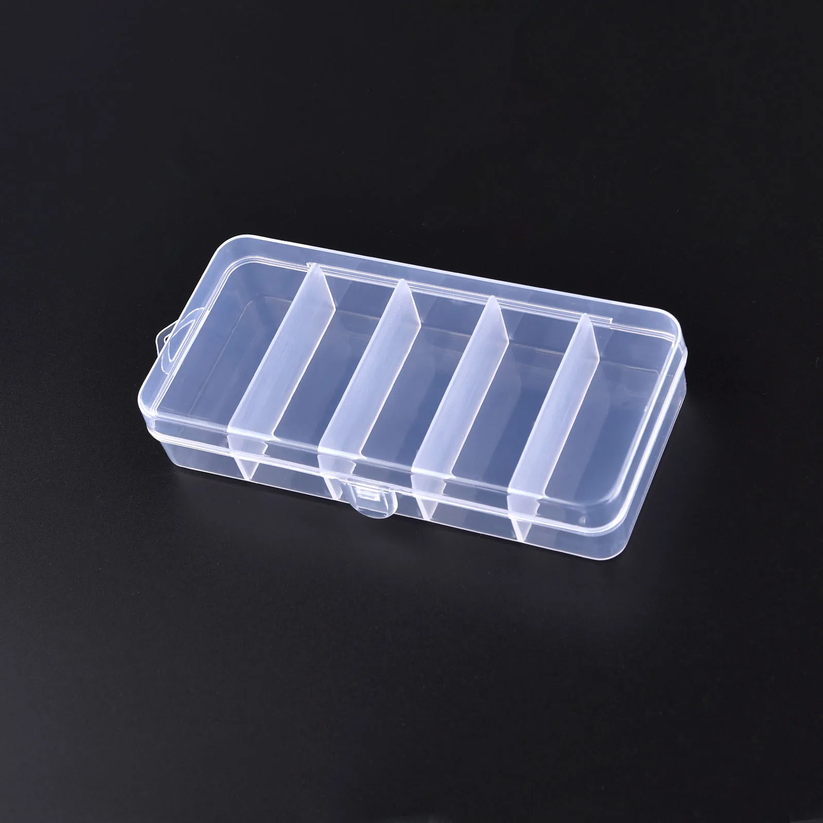 Clear Plastic Storage Box for Jewelry, Beads, and Small Accessories Organizer