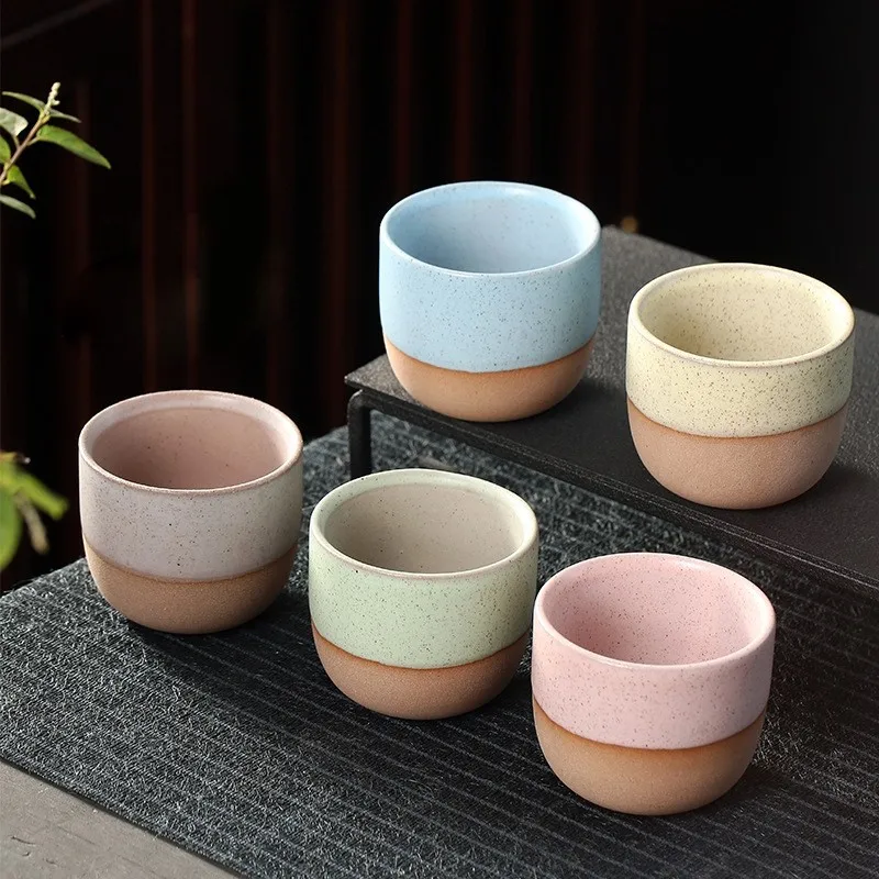 1PCS Ceramic Tea Cup Kiln Change China Porcelain Kung Fu Cups Po