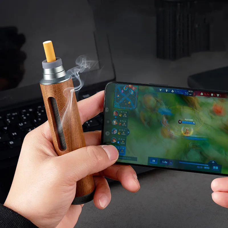 Portable Pocket Ashtrays Outdoor Fireproof Cigarette Cover Mini Walnut Smoking Accessories Ash Tray for Car Travel silicone ashtray air purifier ashtray wood ashtray cigarettes ashtray portable ashtray stainless steel ashtray metal ashtray ceramic ashtray