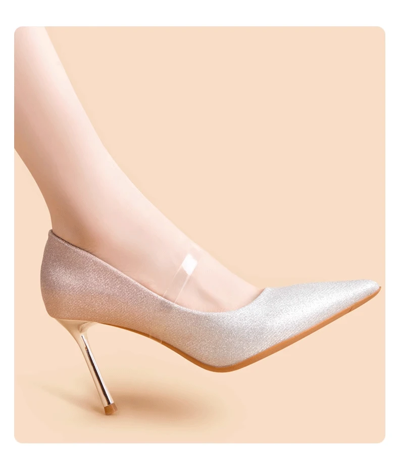 Transparente, unsichtbare Schnürsenkel für Damen, High Heels, Sandalen, Riemen, Riemen, rutschfest und nicht begrenzend, feste Anti-Drop-Schnürsenkel – Detail 2