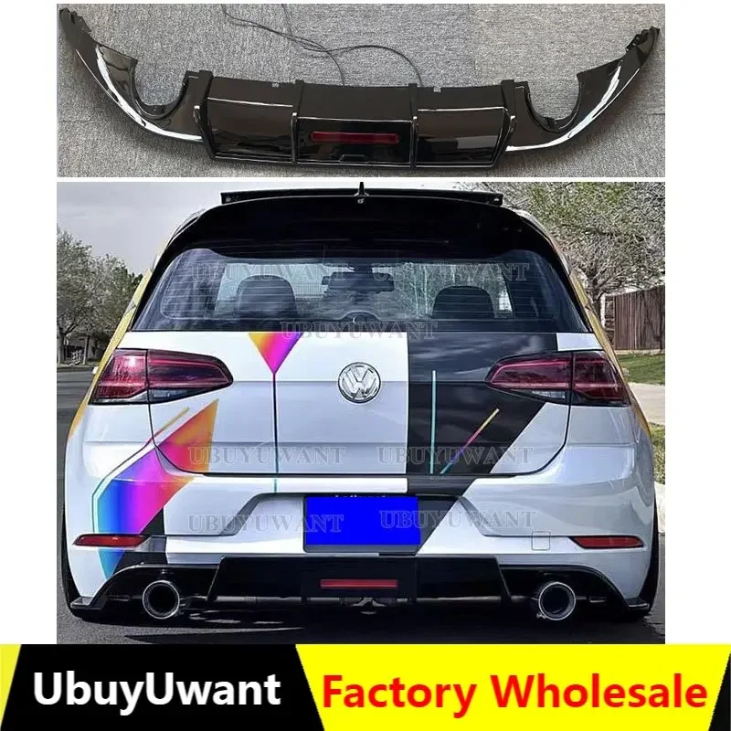 

Диффузор для губ для Volkswagen GOLF 7/7,5 VII MK7/7,5 GTI R серии хэтчбек, предварительно заменяемый диффузор для заднего бампера MK8 GTI