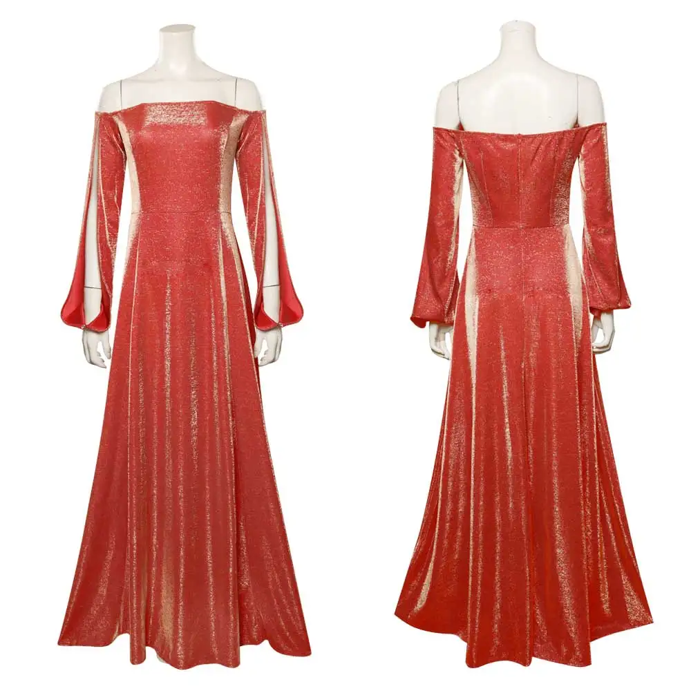 thumbnail image 1 of Disfraz de Cosplay de Rhaenys Rhaenyra de TV Dragon, vestido, collar, capa de fantasía para mujer, fiesta de carnaval, Halloween, juego de rol, accesorios de ropa, 1 of 5